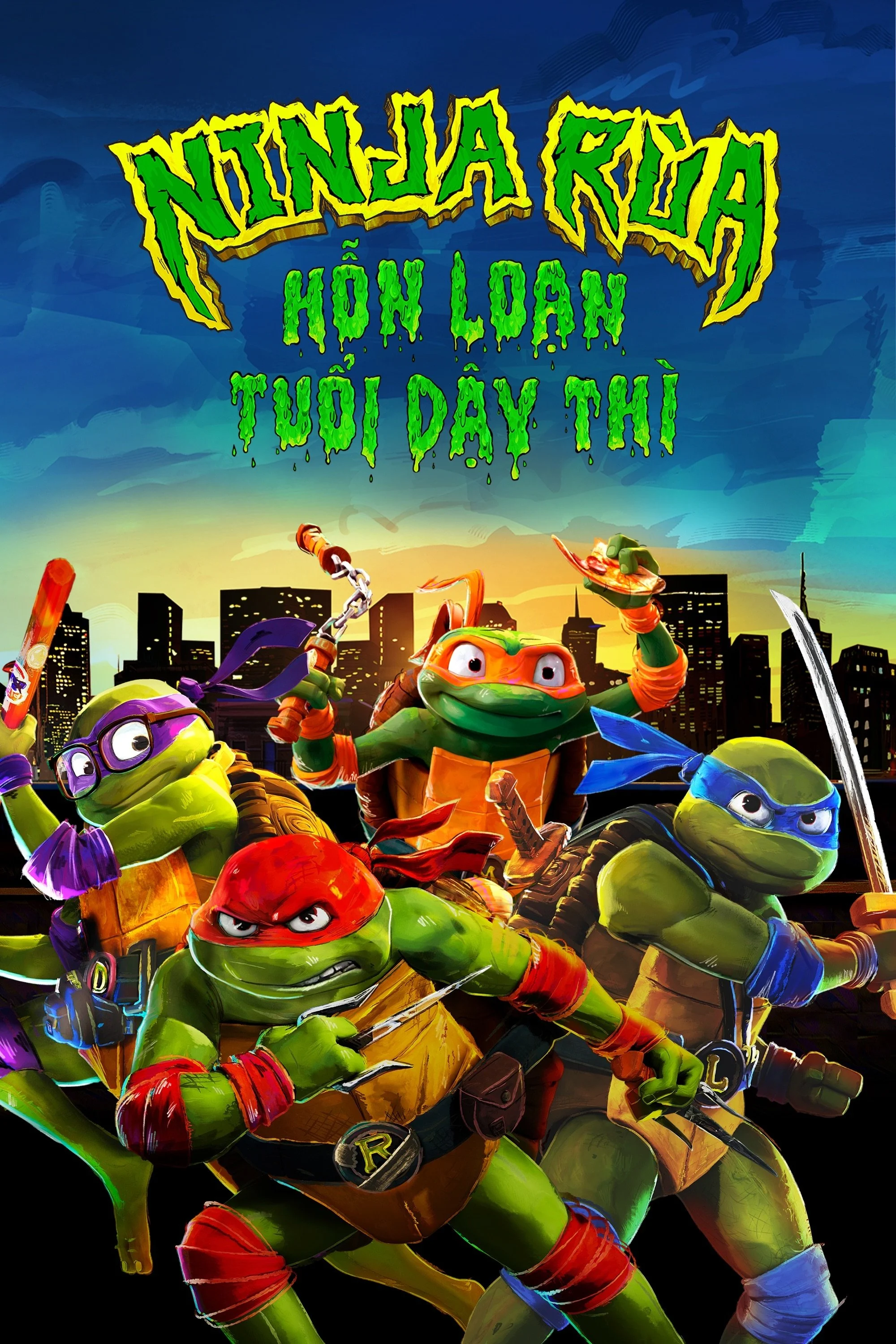 Poster phim Ninja Rùa: Hỗn Loạn Tuổi Dậy Thì