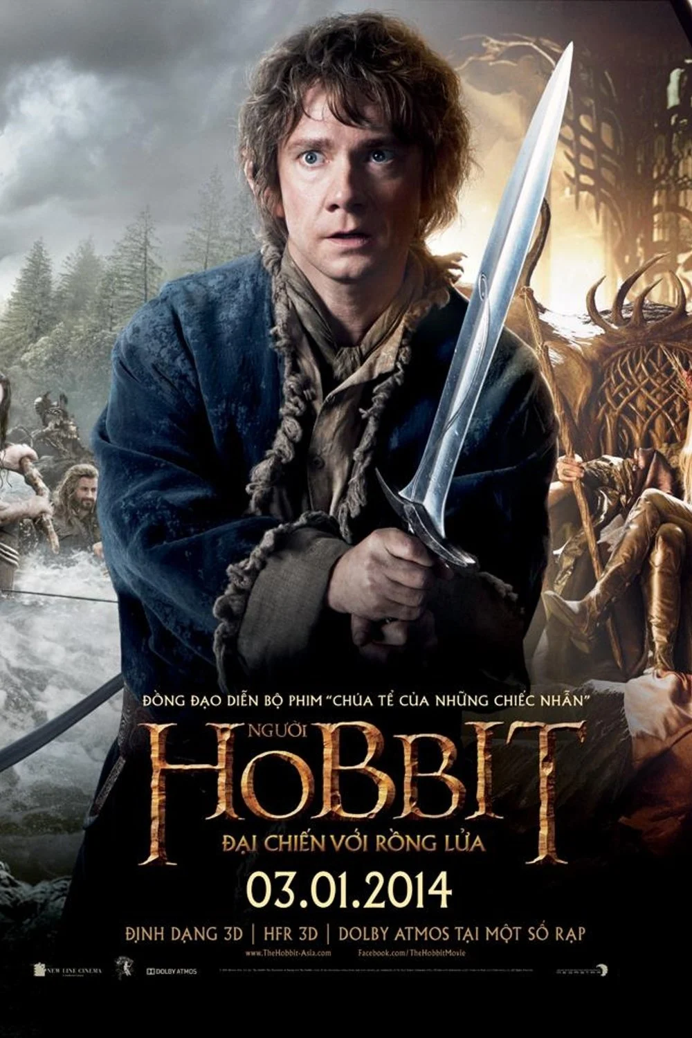 Poster phim Người Hobbit: Đại Chiến Với Rồng Lửa