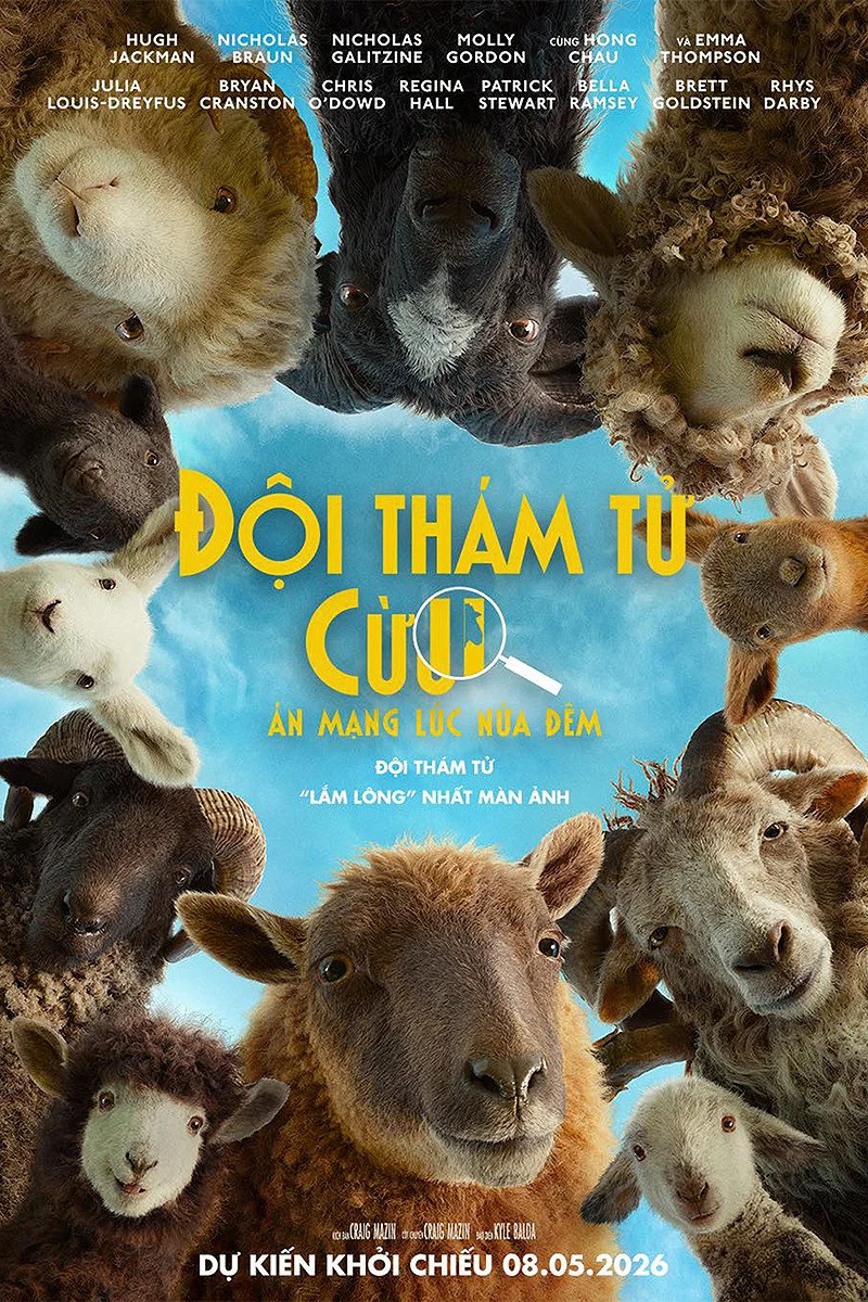 Poster phim Đội Thám Tử Cừu: Án Mạng Lúc Nửa Đêm